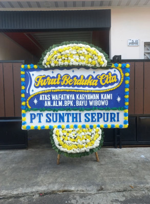 Papan Bunga Duka di Barus Utara